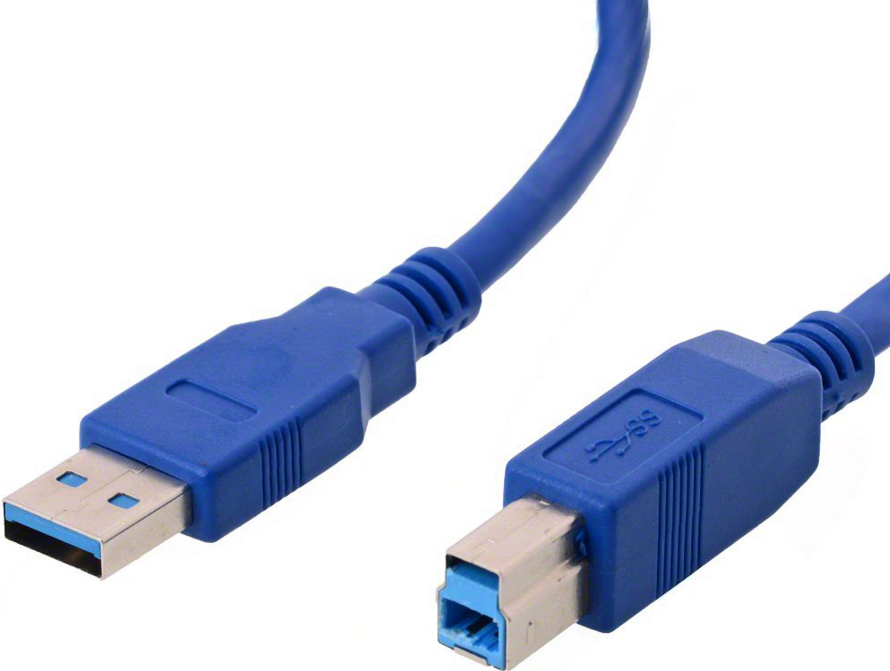 Bild von Herweck Helos - USB-Kabel - 9-polig USB Typ A (M) - 9-polig USB Typ B (M) - 1,0m (USB3.0) - Blau (014681)