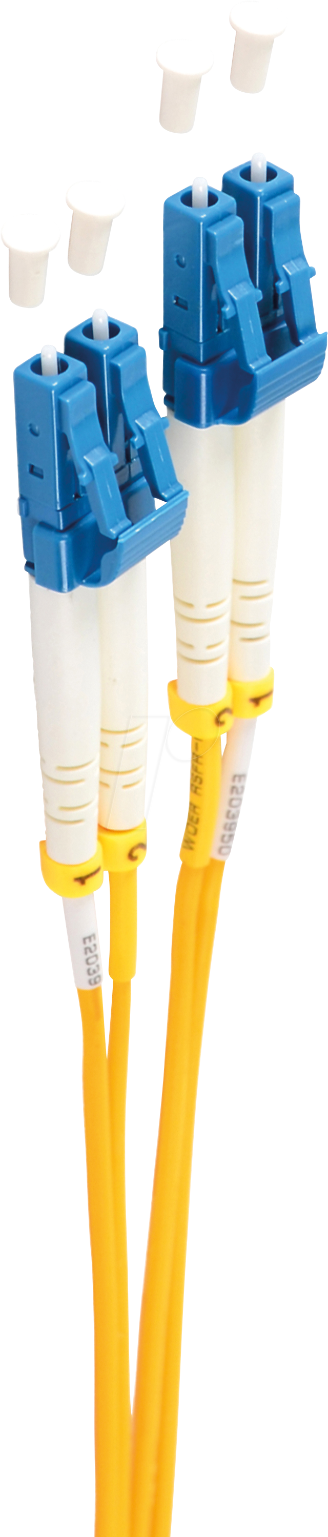 Bild von Shiverpeaks -BASIC-S--Duplex Patchkabel LC/LC 9/125µ, OS1/OS2, gelb 3,0m (S/UTP, 3 m), Netzwerkkabel