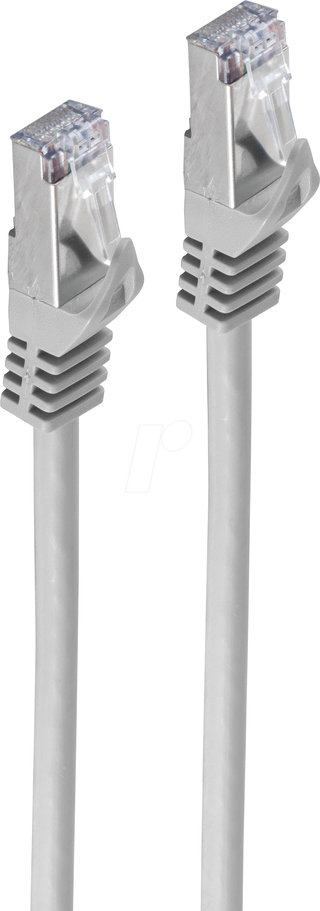 Bild von 7.50m ShiverPeaks Cat. 7 Patchkabel S/FTP PiMF RJ45 Stecker auf RJ45 Stecker Grau halogenfrei