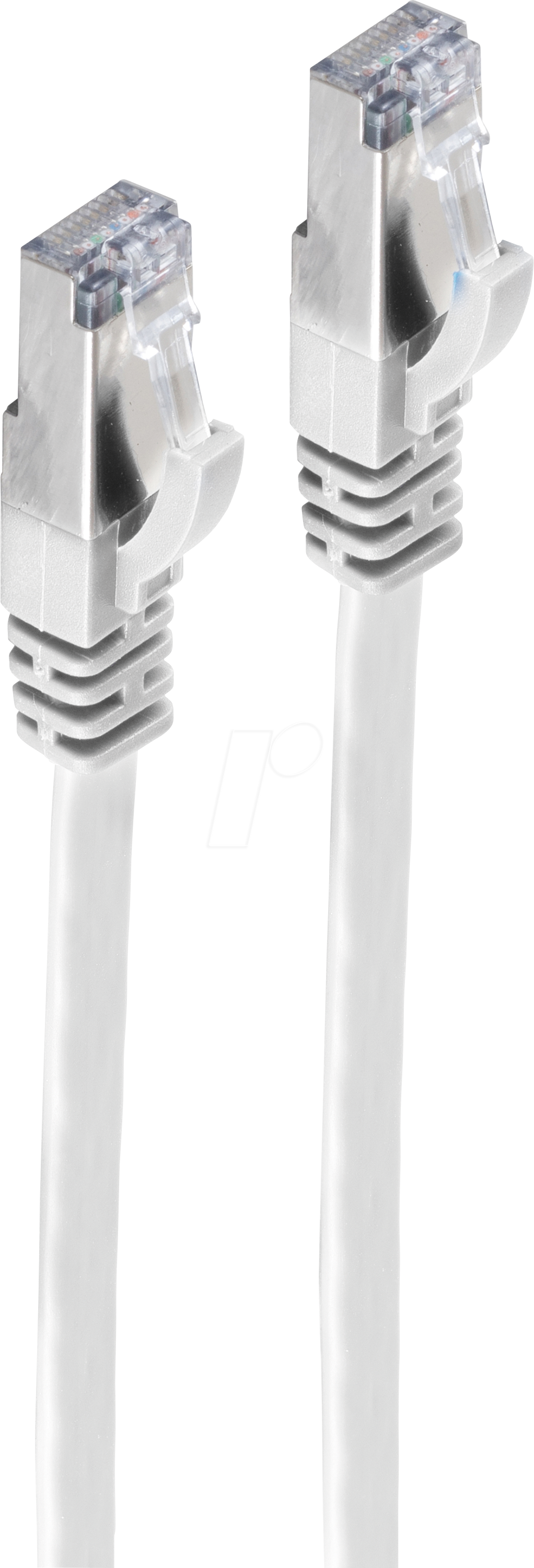 Bild von shiverpeaks® RJ45 Flachkabel m. CAT 7 Rohkabel slim weiß 7,5m LAN-Kabel, RJ-45, (750 cm)