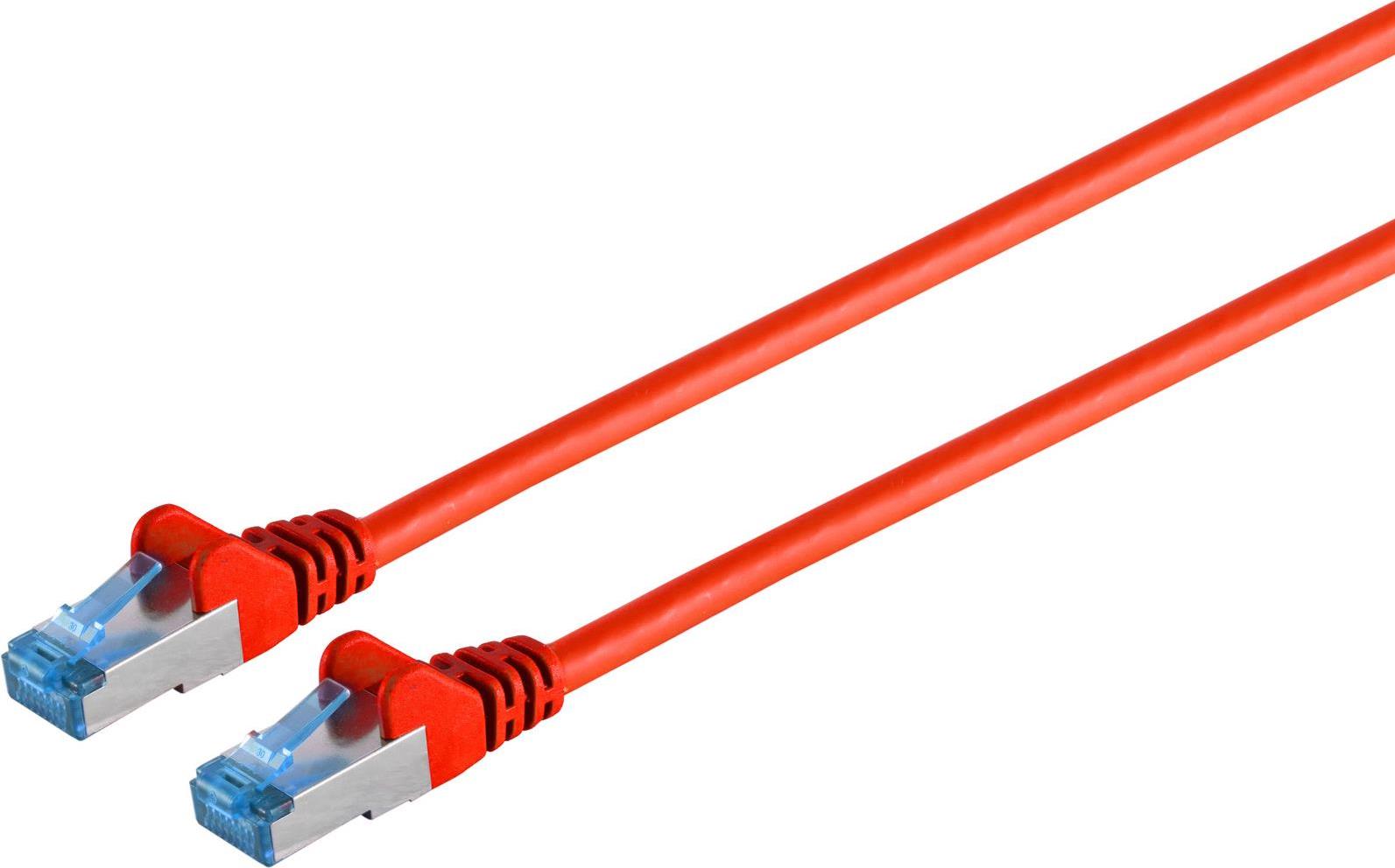 Bild von Shiverpeaks S/CONN maximum connectivity Netzwerkkabel-Patchkabel, cat 6A, S/FTP, PIMF, rot, 1,0m (S/FTP, CAT6a, 1 m), Netzwerkkabel