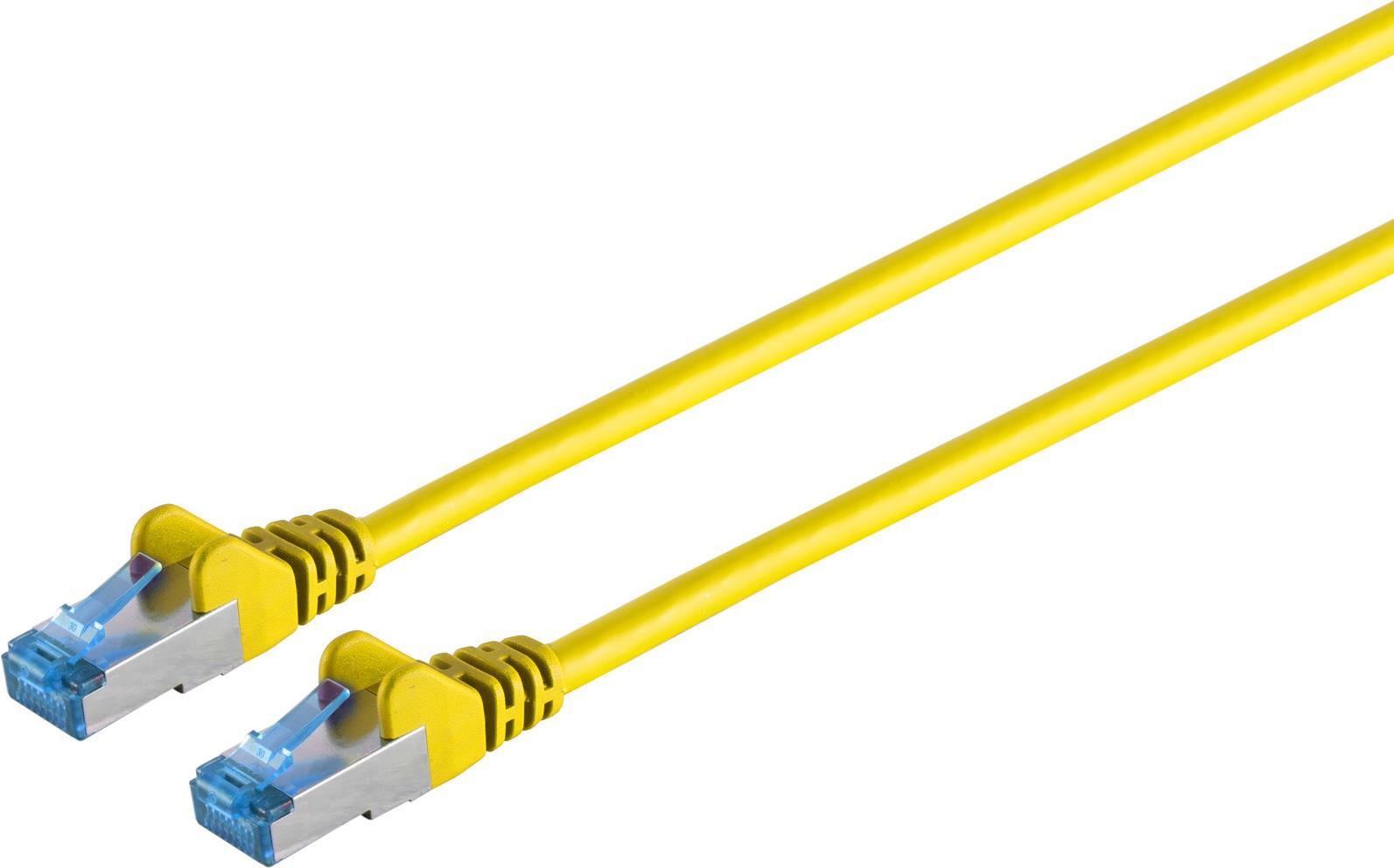 Bild von Shiverpeaks S/CONN maximum connectivity Netzwerkkabel-Patchkabel, cat 6A, S/FTP, PIMF, gelb, 15,0m (S/FTP, CAT6a, 15 m), Netzwerkkabel