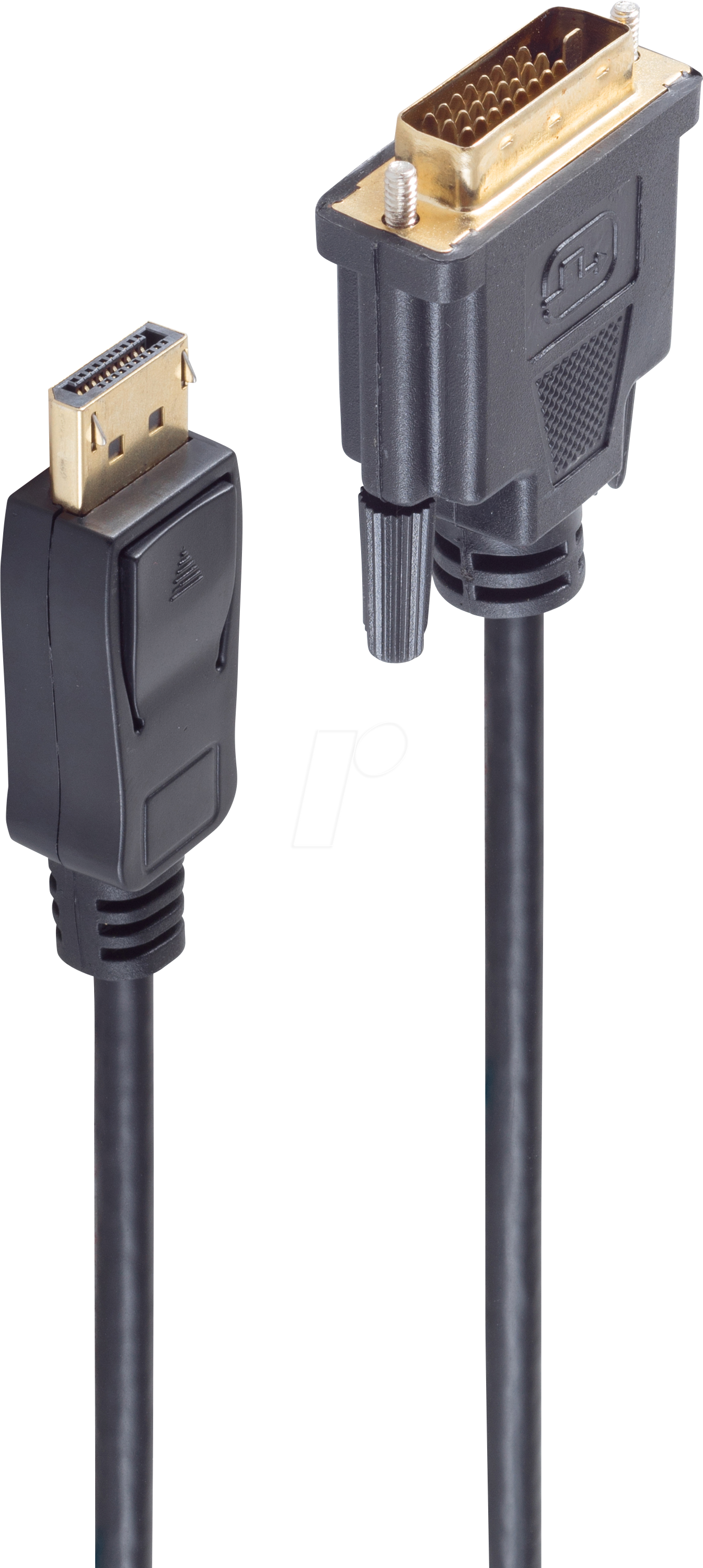 Bild von S/CONN maximum connectivity Displayportkabel-Displayport Stecker 20p auf DVI 24+1 Stecker, vergoldete Kontakte, 7,5m (77497-1)