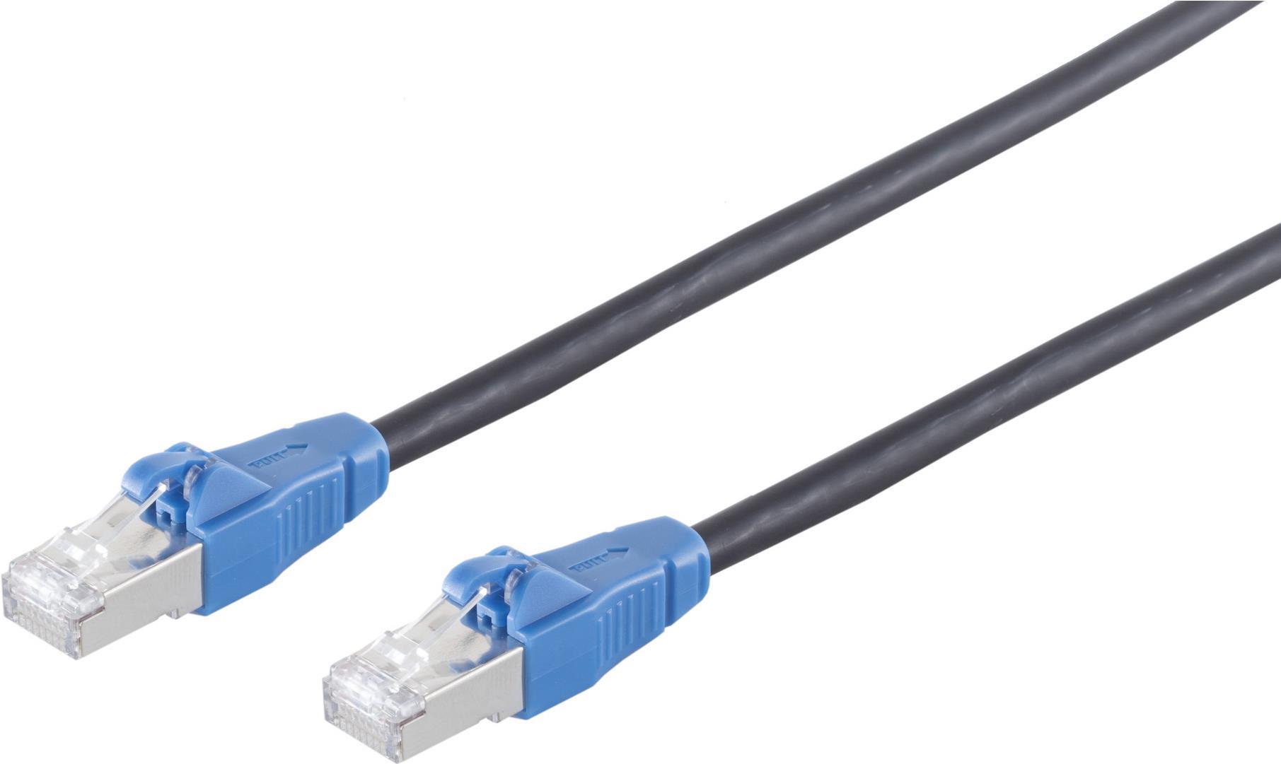 Bild von Shiverpeaks S/CONN maximum connectivity Netzwerkkabel-Patchkabel CAT 6a easy pull, schwarz, 1,0m (CAT6a, 1 m), Netzwerkkabel