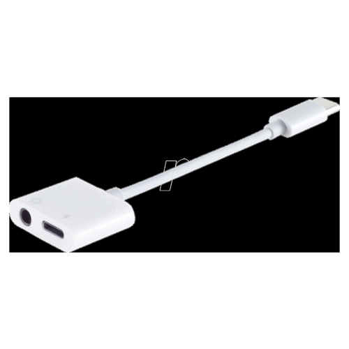 Bild von SHIVERPEAKS USB Typ C-Stecker auf 3,5 mm Klinken-Buchse + USB C Buchse