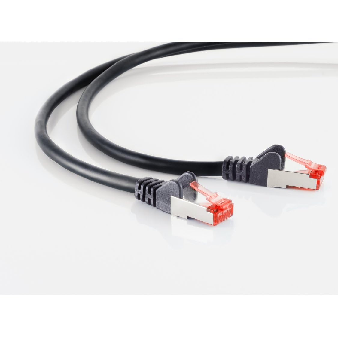 Bild von shiverpeaks® Patchkabel cat6A S/FTP PIMF Halogenfrei gelb 0,15m LAN-Kabel, RJ-45, (15 cm)