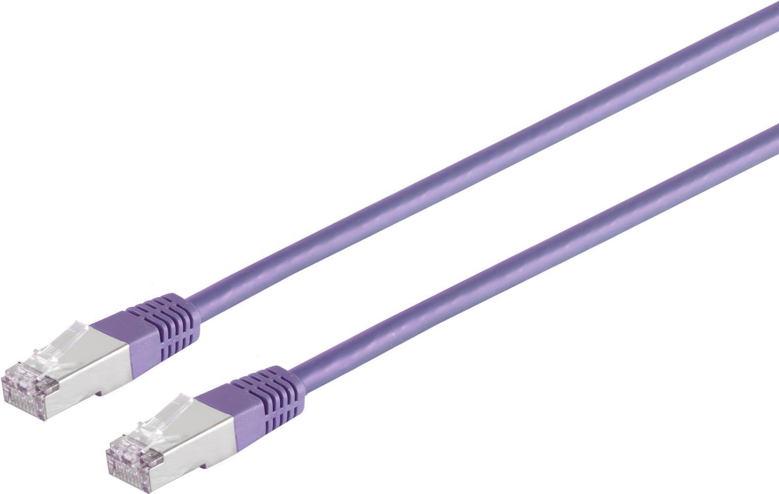 Bild von Shiverpeaks S/CONN maximum connectivity Netzwerkkabel-Patchkabel, cat. 5e, SF/UTP, violett1,5m (S/UTP, CAT5e, 1.50 m), Netzwerkkabel