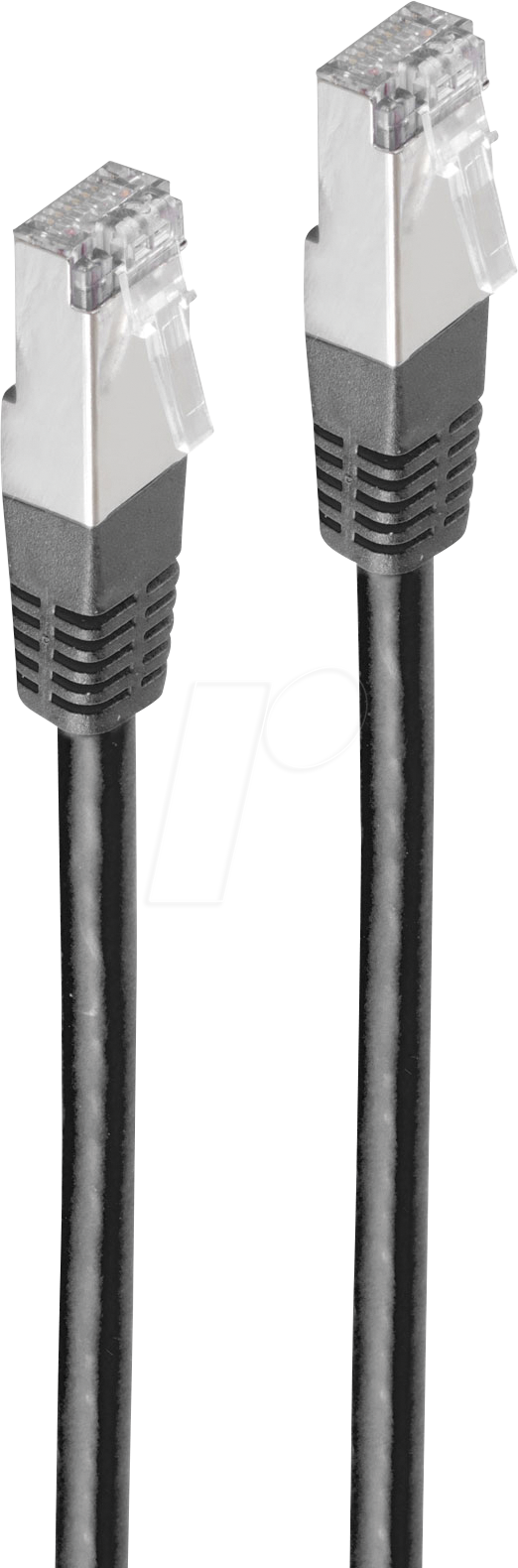 Bild von shiverpeaks® shiverpeaks®-BASIC-S--Patchkabel cat. 5e SF/UTP schwarz 20m LAN-Kabel, RJ-45, (2000 cm)