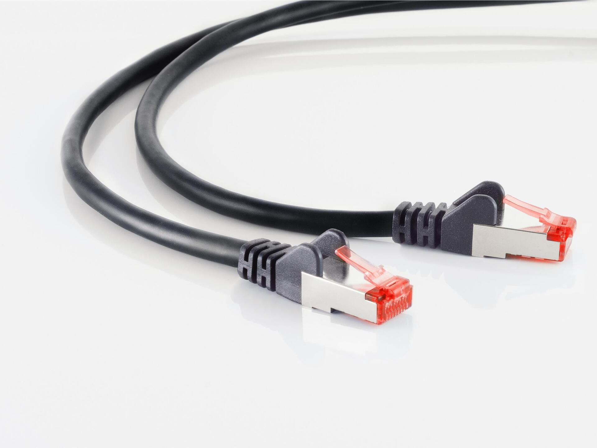 Bild von S/CONN maximum connectivity Netzwerkkabel-Patchkabel, cat 6A, S/FTP, PIMF, Halogenfrei, GHMT-ZERTIFIZIERT, schwarz, 50,0m (75750-AS)