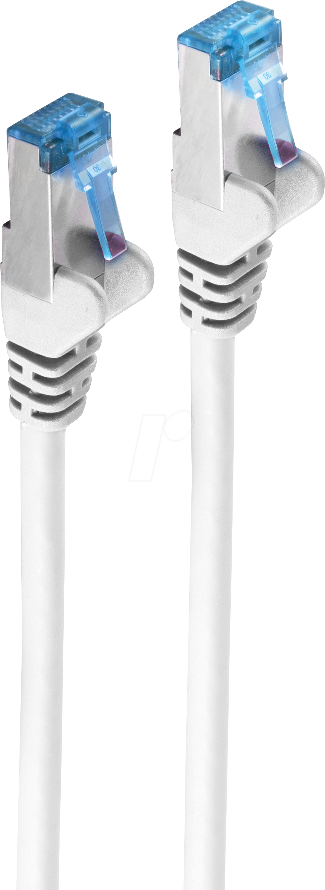 Bild von Shiverpeaks -BASIC-S--Netzwerkkabel-Patchkabel, cat 6A, S/FTP, PIMF, weiss, 0,5m (S/FTP, CAT6a, 0.50 m), Netzwerkkabel