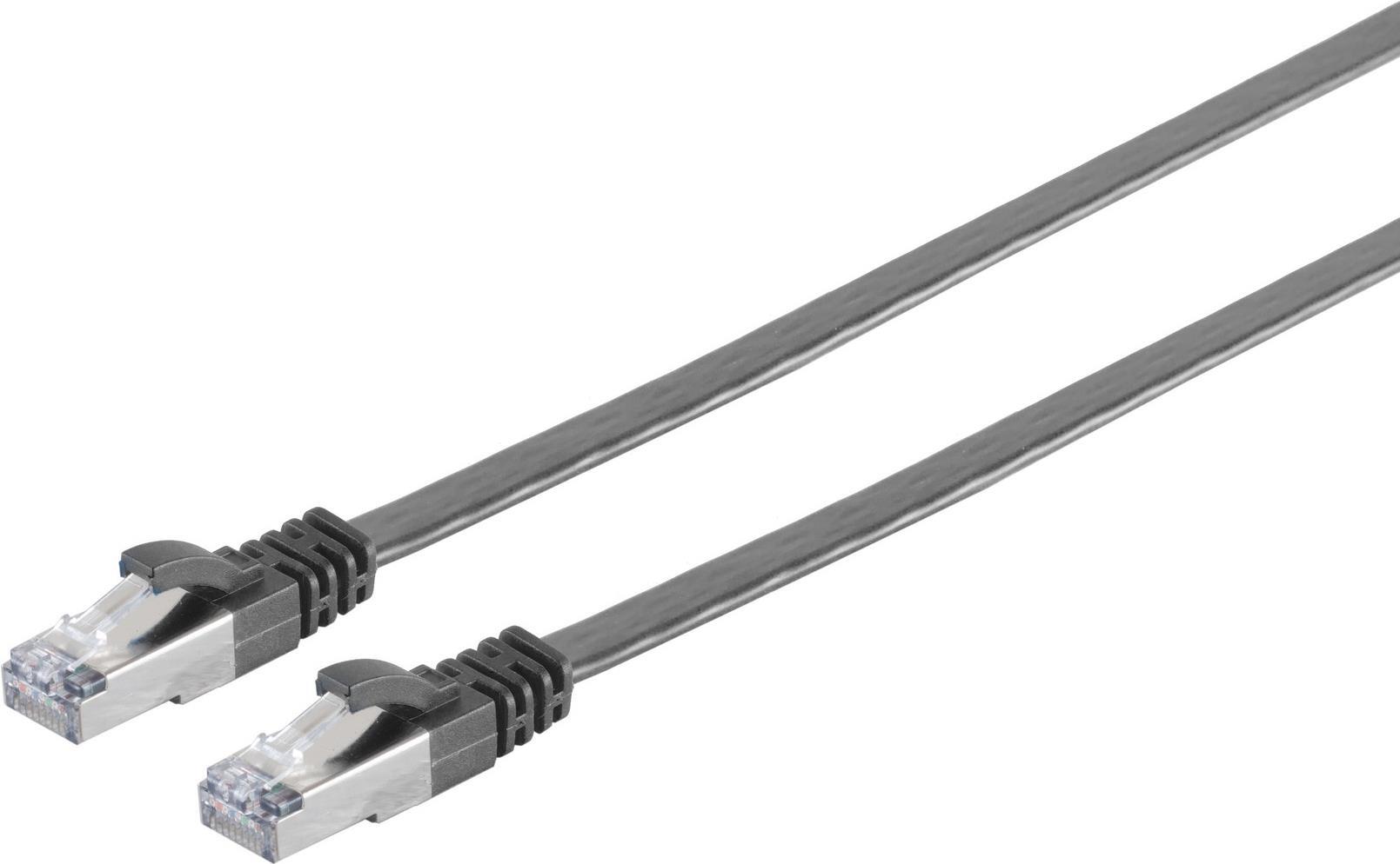 Bild von Shiverpeaks S/CONN maximum connectivity Netzwerkkabel-RJ45 Patchkabel-Flachkabel, Flat U/FTP m.Cat.7 Rohkabel, s (U/FTP, CAT6a, 7.50 m), Netzwerkkabel