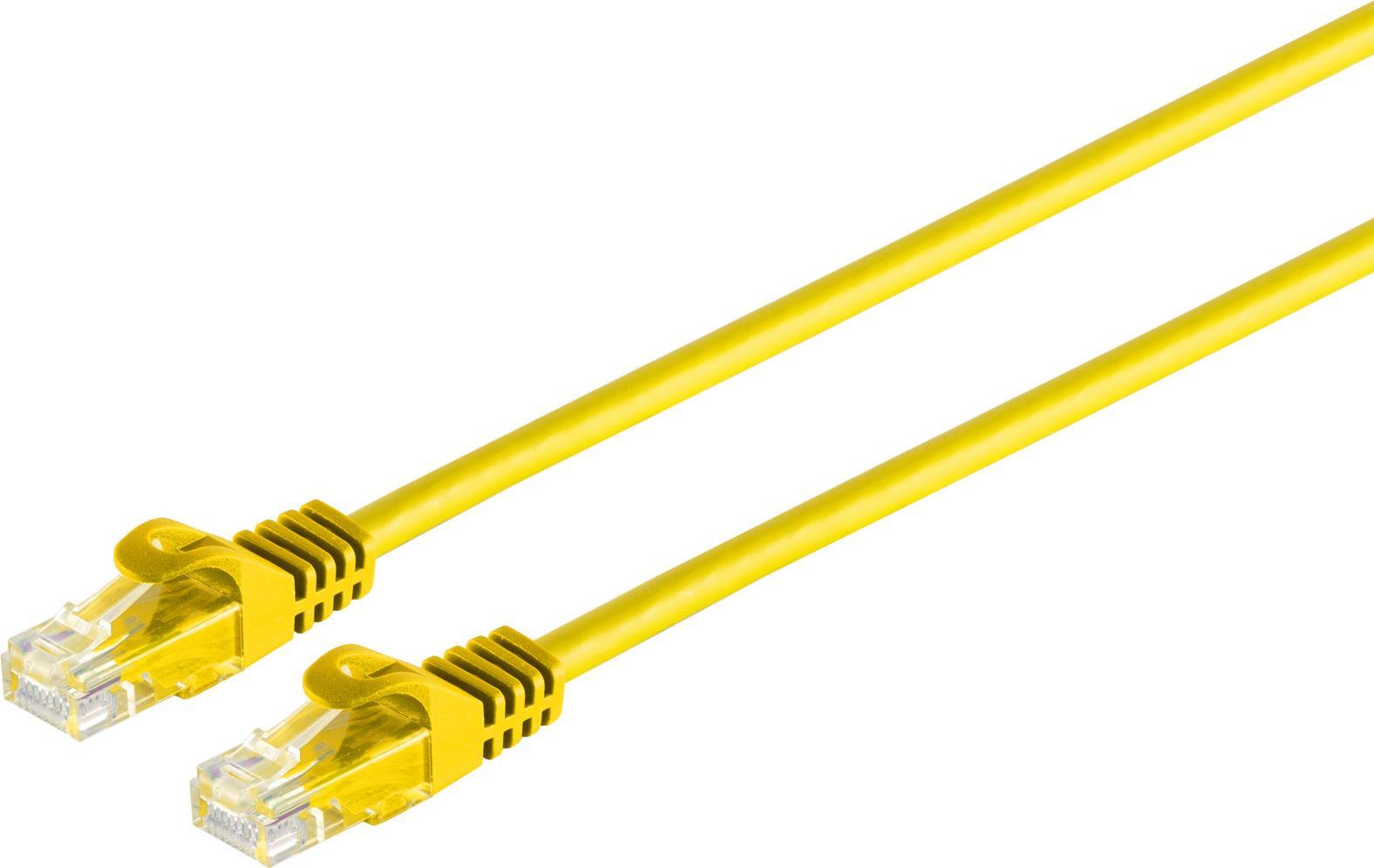 Bild von Shiverpeaks S/CONN maximum connectivity Netzwerkkabel-RJ45 Patchkabel U/UTP mitCat.7 Rohkabel gelb 25m (CAT7, 25 m), Netzwerkkabel