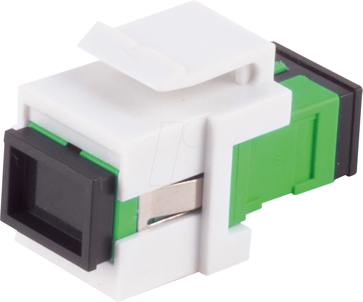 Bild von Shiverpeaks -BASIC-S--LWL-Keystone Verbinder, SC-SC, Simplex, grün (U/UTP), Netzwerkkabel