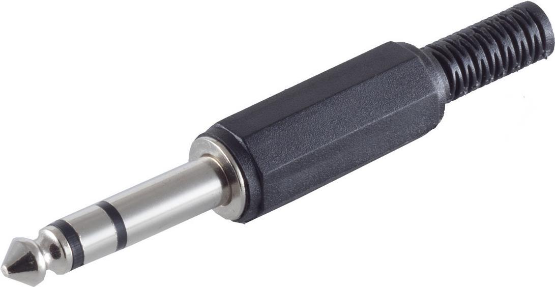 Bild von Shiverpeaks 6,3 mm Klinkenstecker, stereo, 3 polig, Kunststoffgehäuse (22220500), Audio Kabel