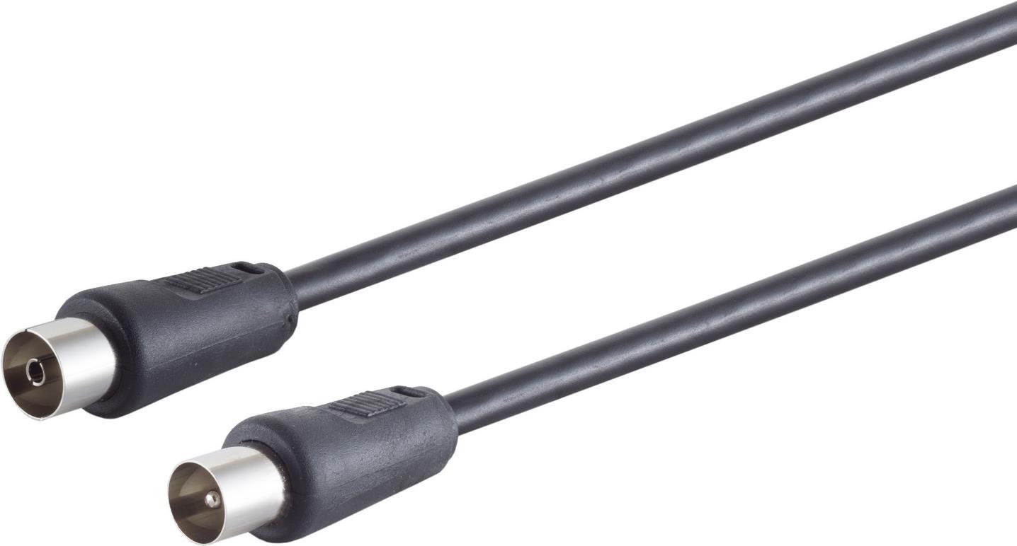 Bild von S/CONN maximum connectivity Antennenkabel, 100% geschirmt, > 100 dB, schwarz, 5,0m (80025-128S)
