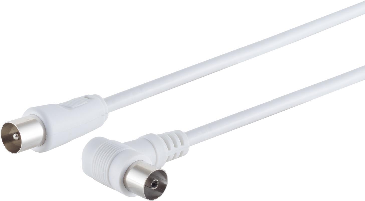 Bild von Shiverpeaks S/CONN maximum connectivity Antennenkabel, 100% geschirmt, Winkel auf Gerade, > 80 dB, weiss, 7,5m (80 dB, Antennenkabel), Antennenkabel