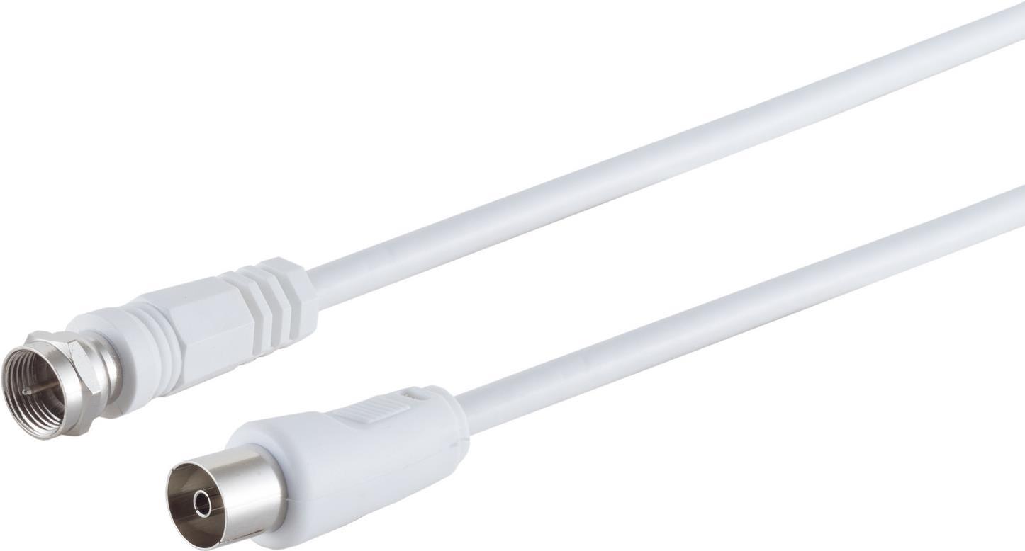 Bild von Shiverpeaks S/CONN maximum connectivity Antennenkabel, 100% geschirmt, F-Stecker auf Koax-Kupplung, RG 59, > 80 (80 dB, Antennenkabel), Antennenkabel