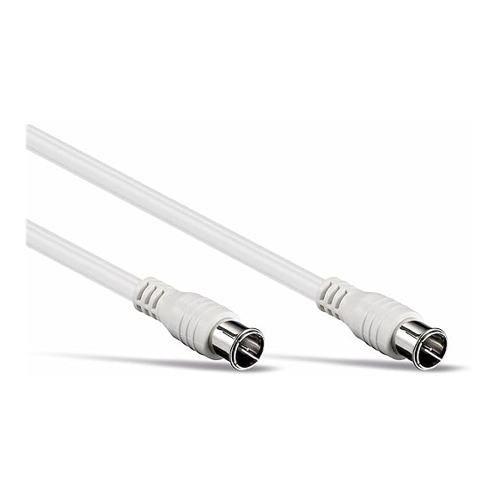 Bild von S-IMPULS SAT-Antennenanschlusskabel, 2x F-Quick-Stecker, weiß, 2,5 m, 100dB