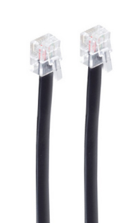 Bild von Shiverpeaks -BASIC-S--Modular-Kabel, Western-Stecker 6/4 auf Western-Stecker 6/4, schwarz, 4-adrig, 10m, Telefon Zubehör