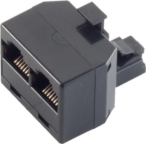 Bild von shiverpeaks BASIC-S Duplex Modular-IN-line Adapter RJ45 Stecker - 2 x RJ45 Kupplung, 1:1 geschaltet, unge- (BS71230-8)