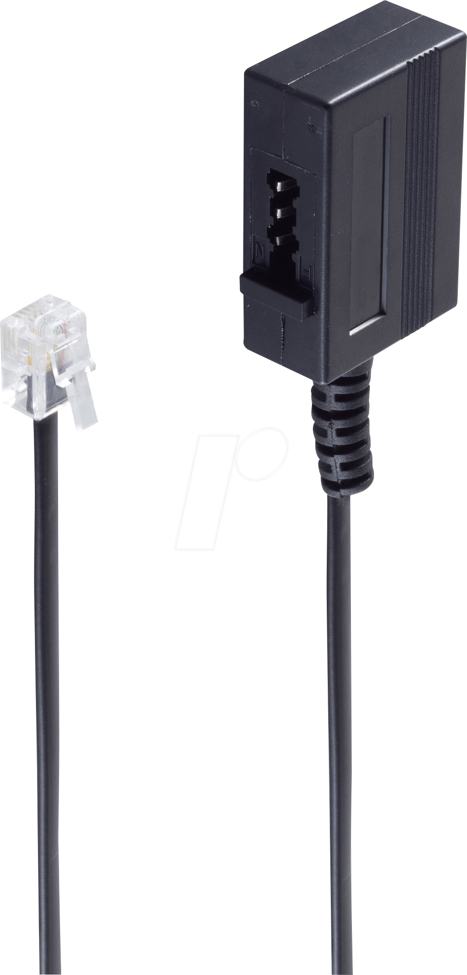 Bild von Shiverpeaks Fax Adapter [1x RJ11-Stecker 6p4c - 1x TAE-N-Kupplung] 0.2m Schwarz