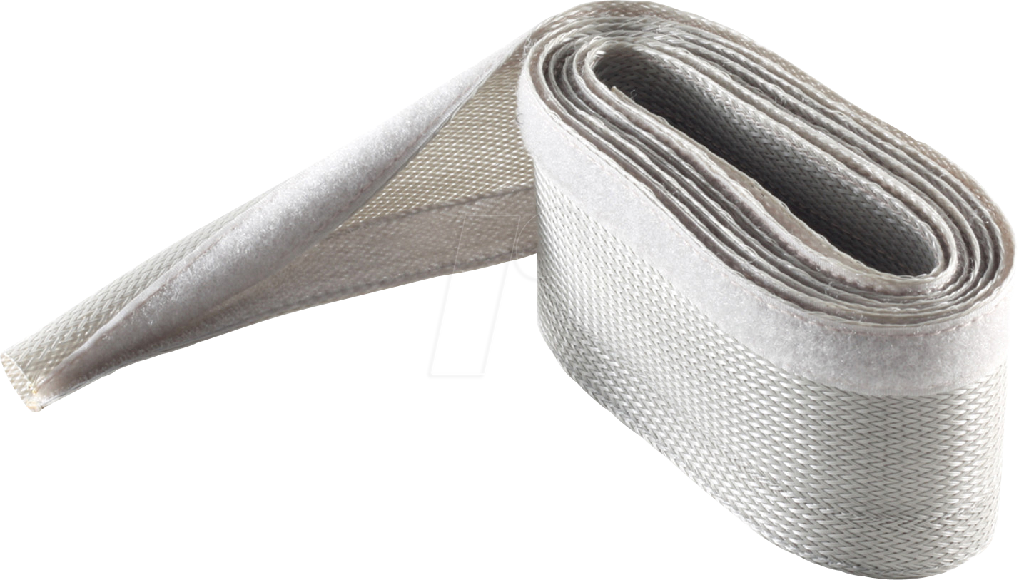 Bild von Shiverpeaks, Kabelschutz + Kabelführung, S/CONN maximum connectivity Flexibler Kabelkanal mit Klettverschluss, grau, O.D. -51mm, 5,0m (Kabelkanal, 5000 mm)