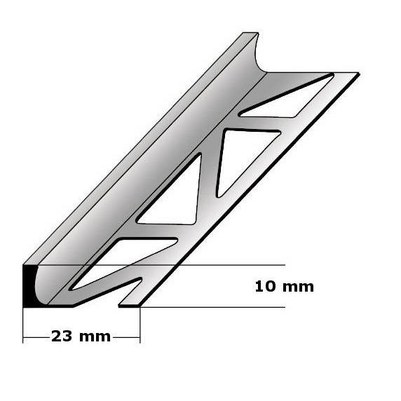 Bild von Auer Dehnungsfugen- & Fliesenprofile Beldert 23 x 2500 mm Höhe 2 - 30 mm Edelstahl