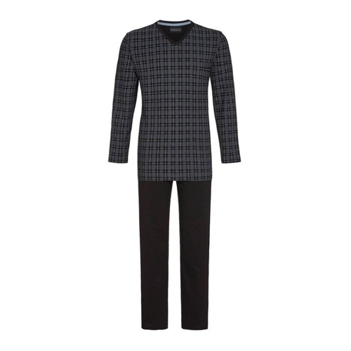 Bild von Herren Langarm Schlafanzug mit Karo Design – Pyjama für Komfort und Stil