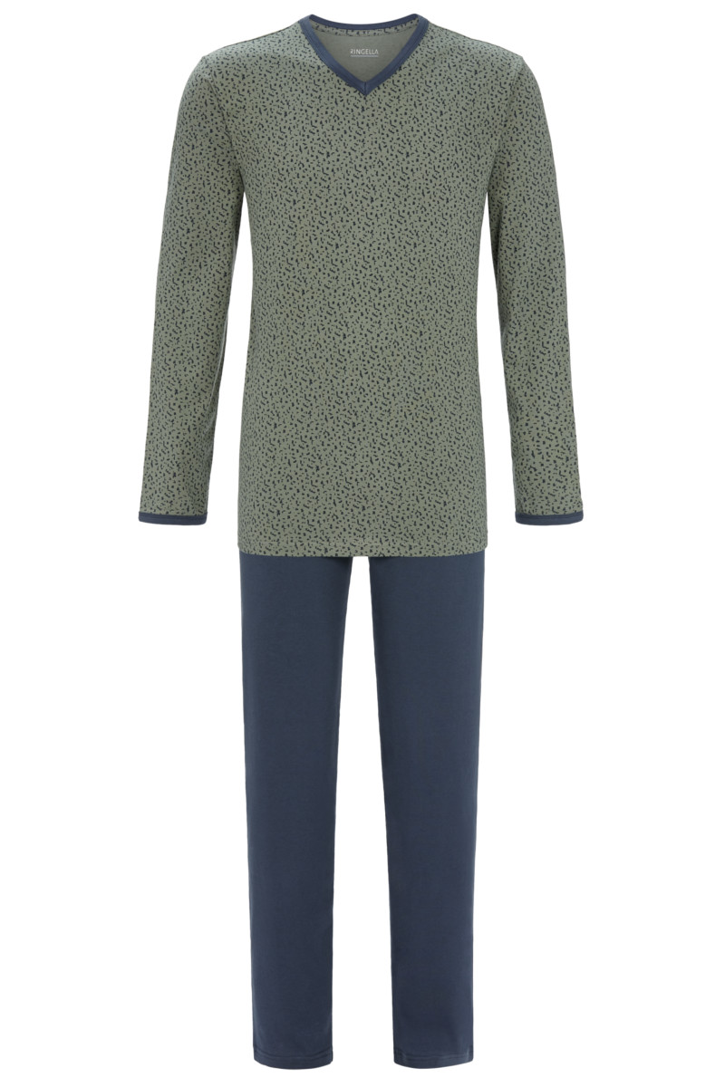 Bild von Ringella Pyjama Herren Langarm 'Modern Style' 2541204, Olivgrün