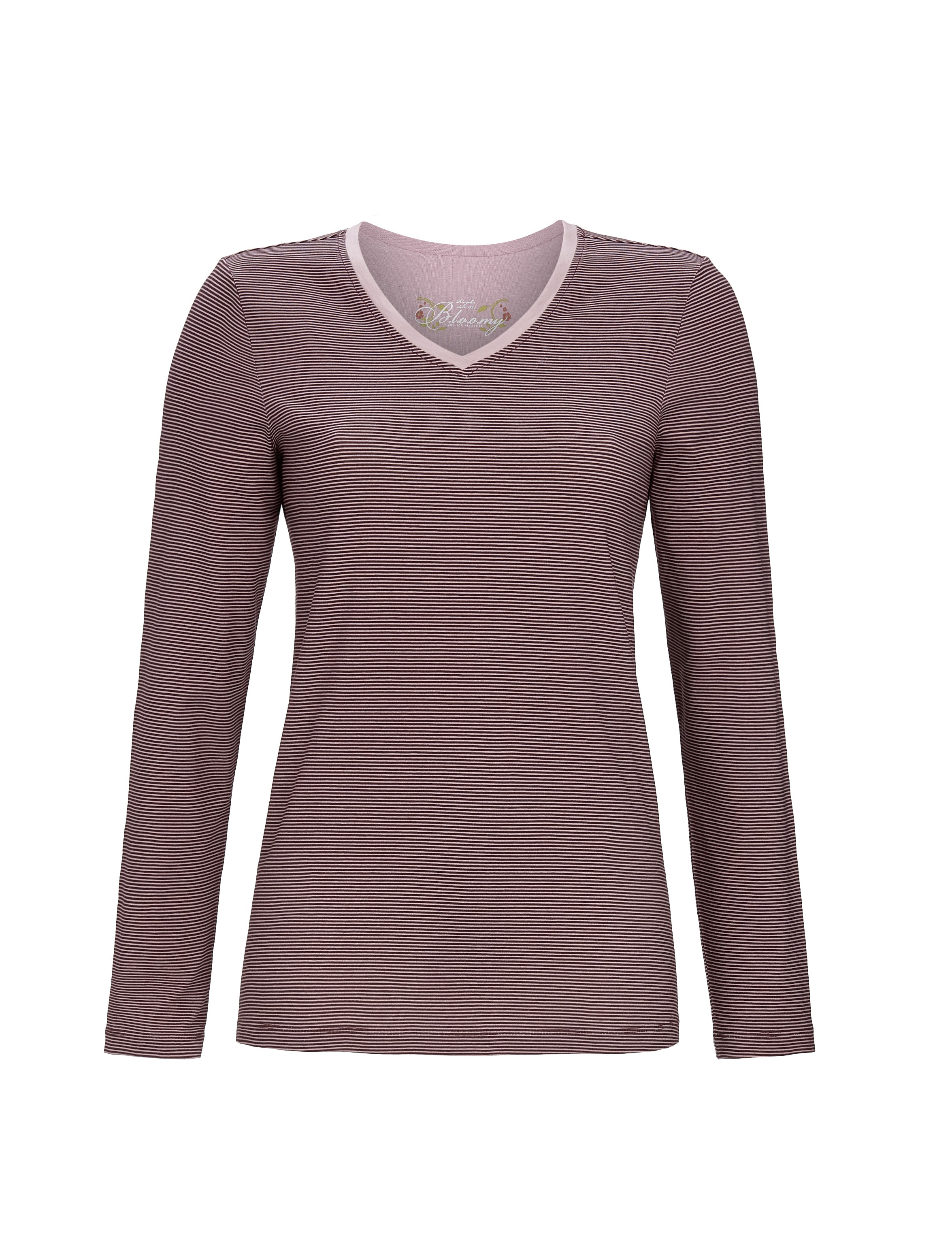 Bild von T-Shirt mit V-Ausschnitt