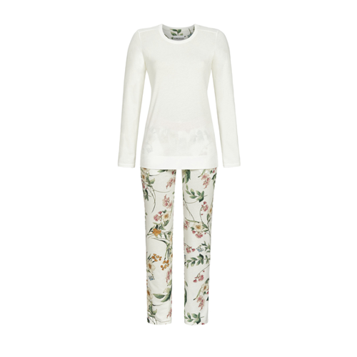 Bild von Blumiger Pyjama mit Rundhalsausschnitt von Ringella
