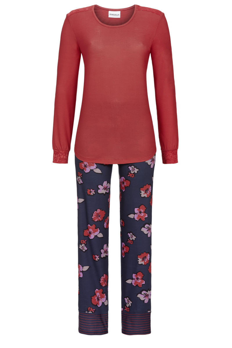Bild von Pyjama mit Spitzenbesatz