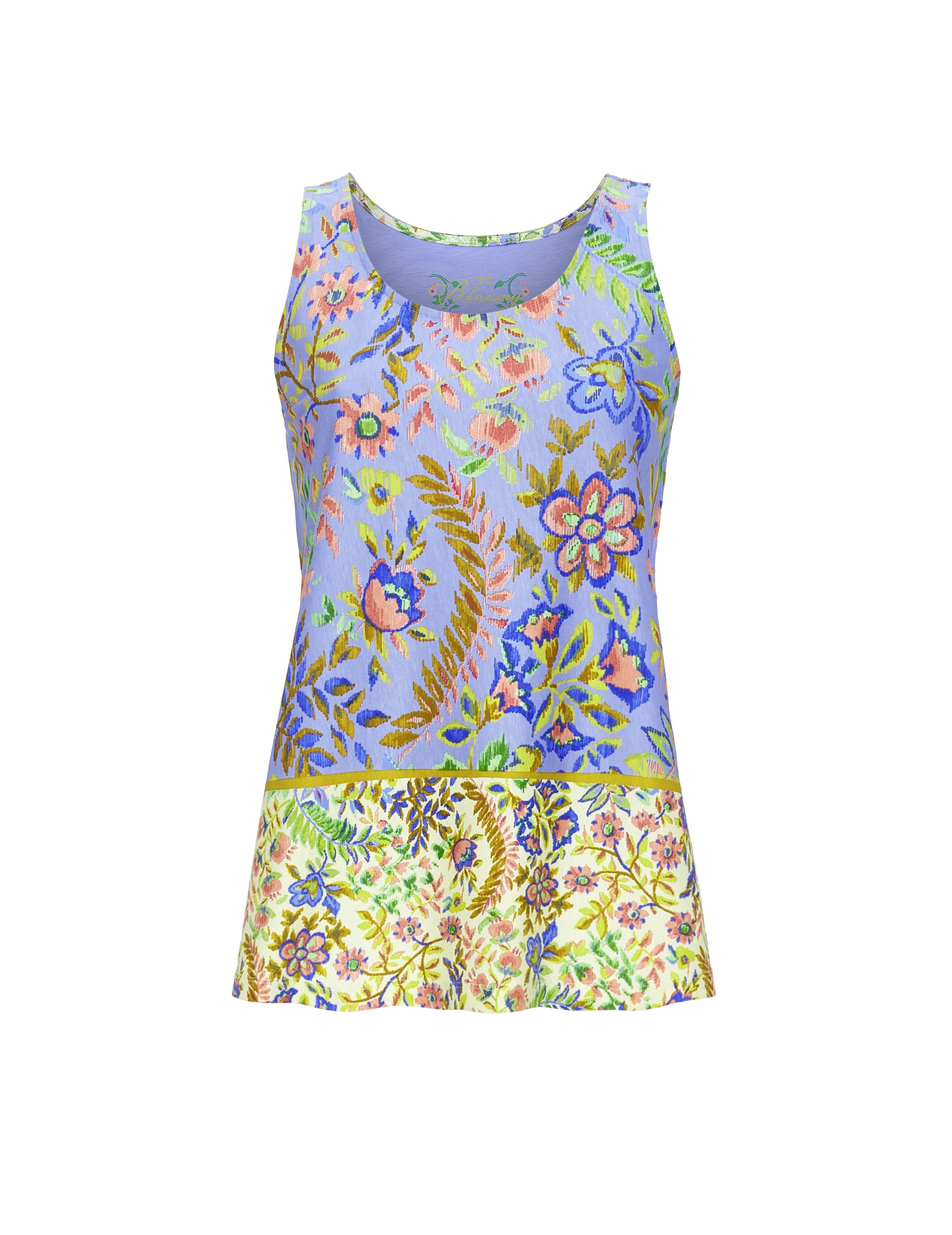 Bild von Ärmelloses T-Shirt mit Blumendessin