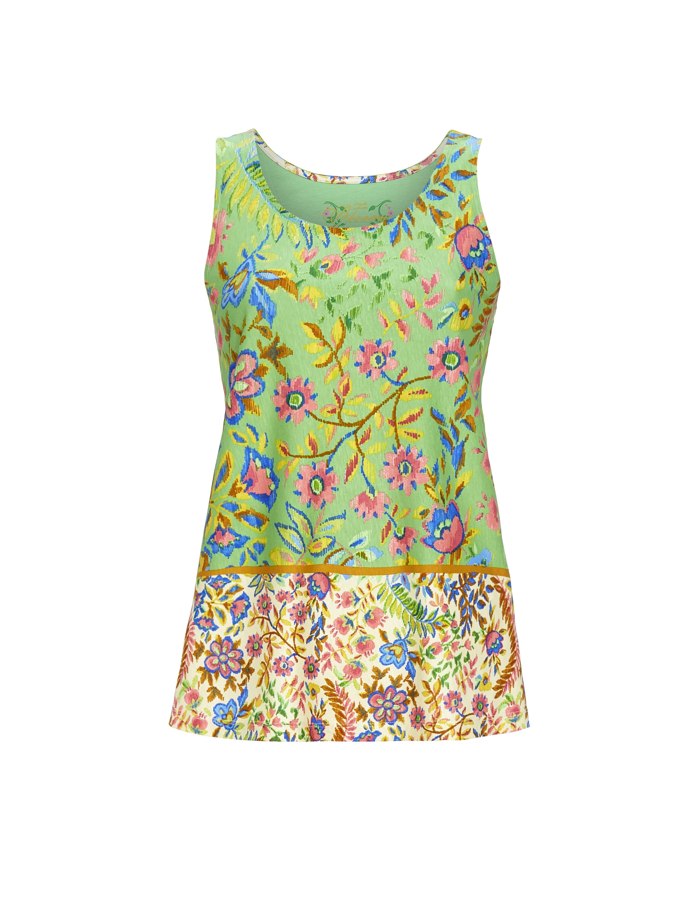 Bild von Ärmelloses T-Shirt mit Blumendessin