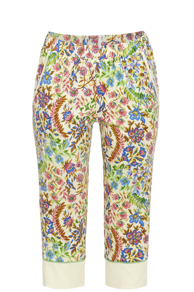 Bild von Caprihose mit Blumendessin