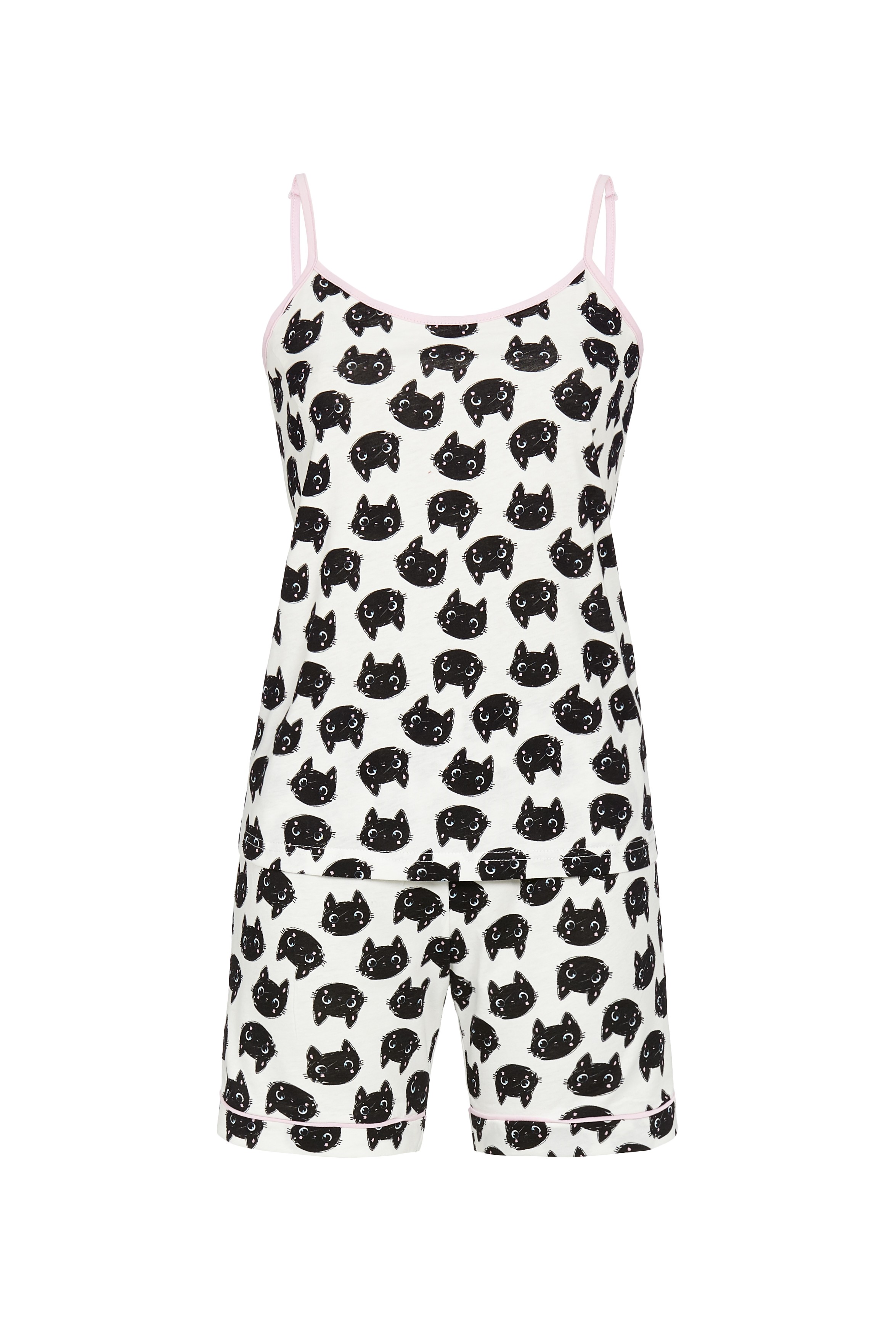 Bild von Ringella Pyjama Shorty 'Black Cats' 3211324,