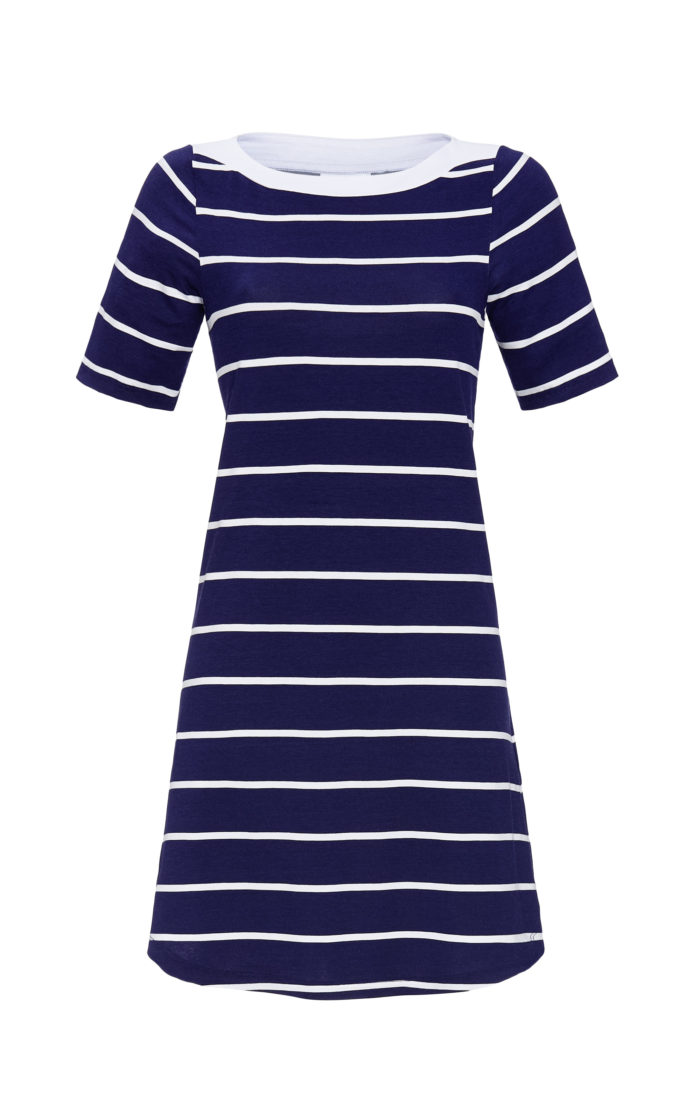 Bild von Kleid mit U-Boot-Ausschnitt