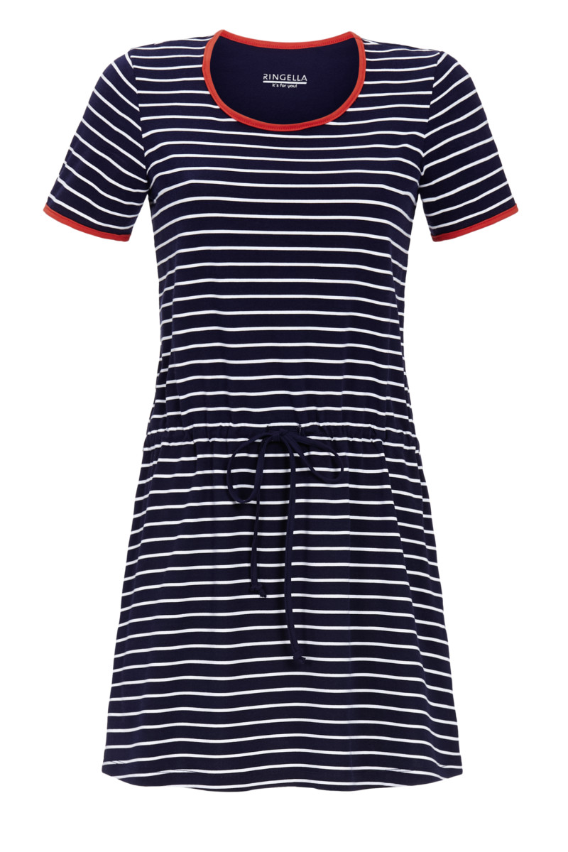 Bild von Kleid mit Tunnelzug und Bindeband