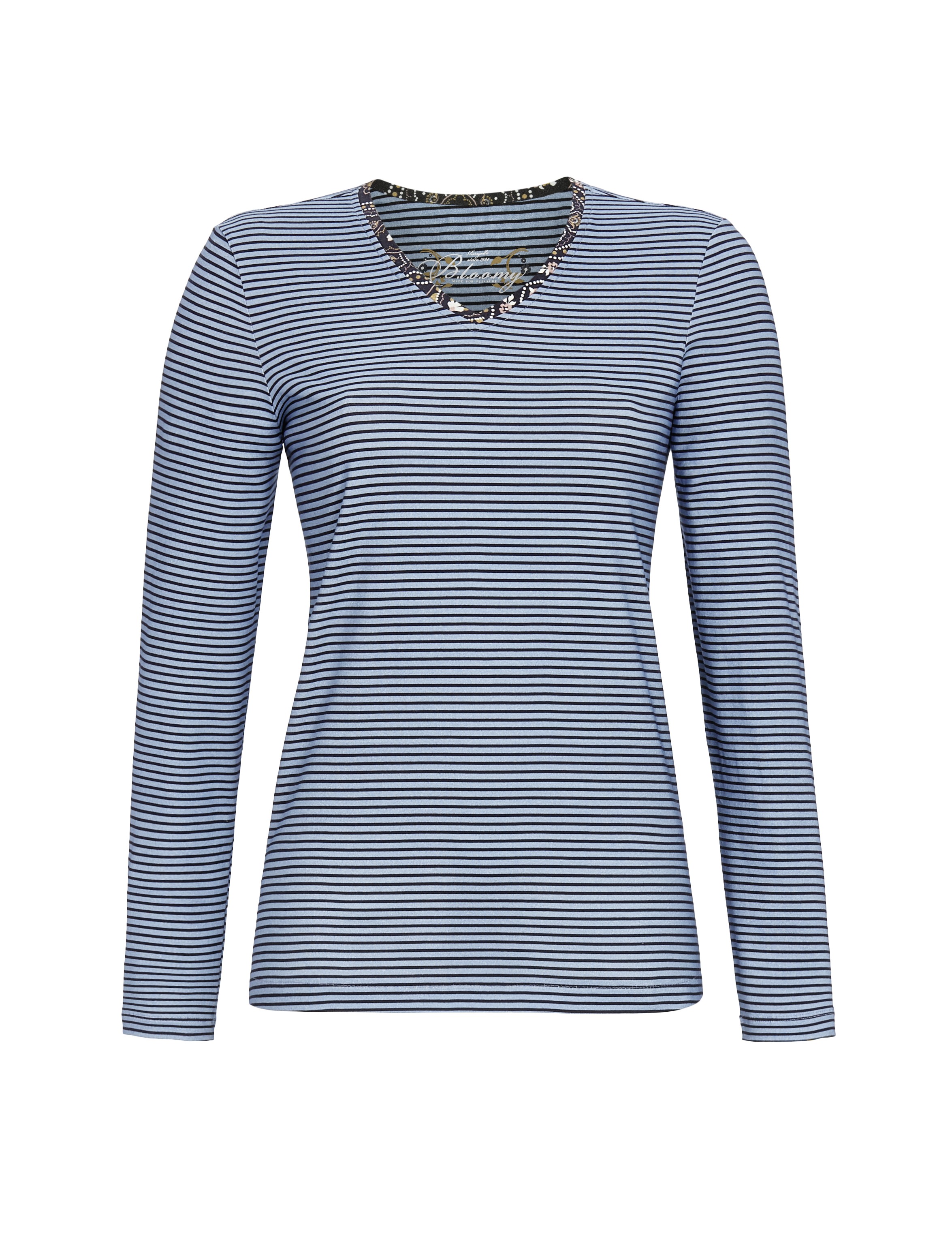 Bild von T-Shirt mit V-Ausschnitt