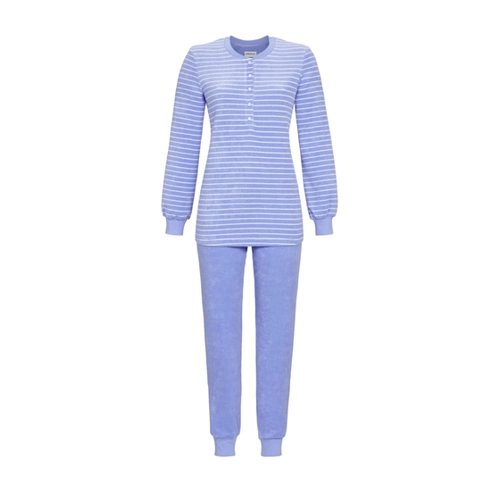 Bild von Nachtwäsche Pyjama mit Strickbündchen 44