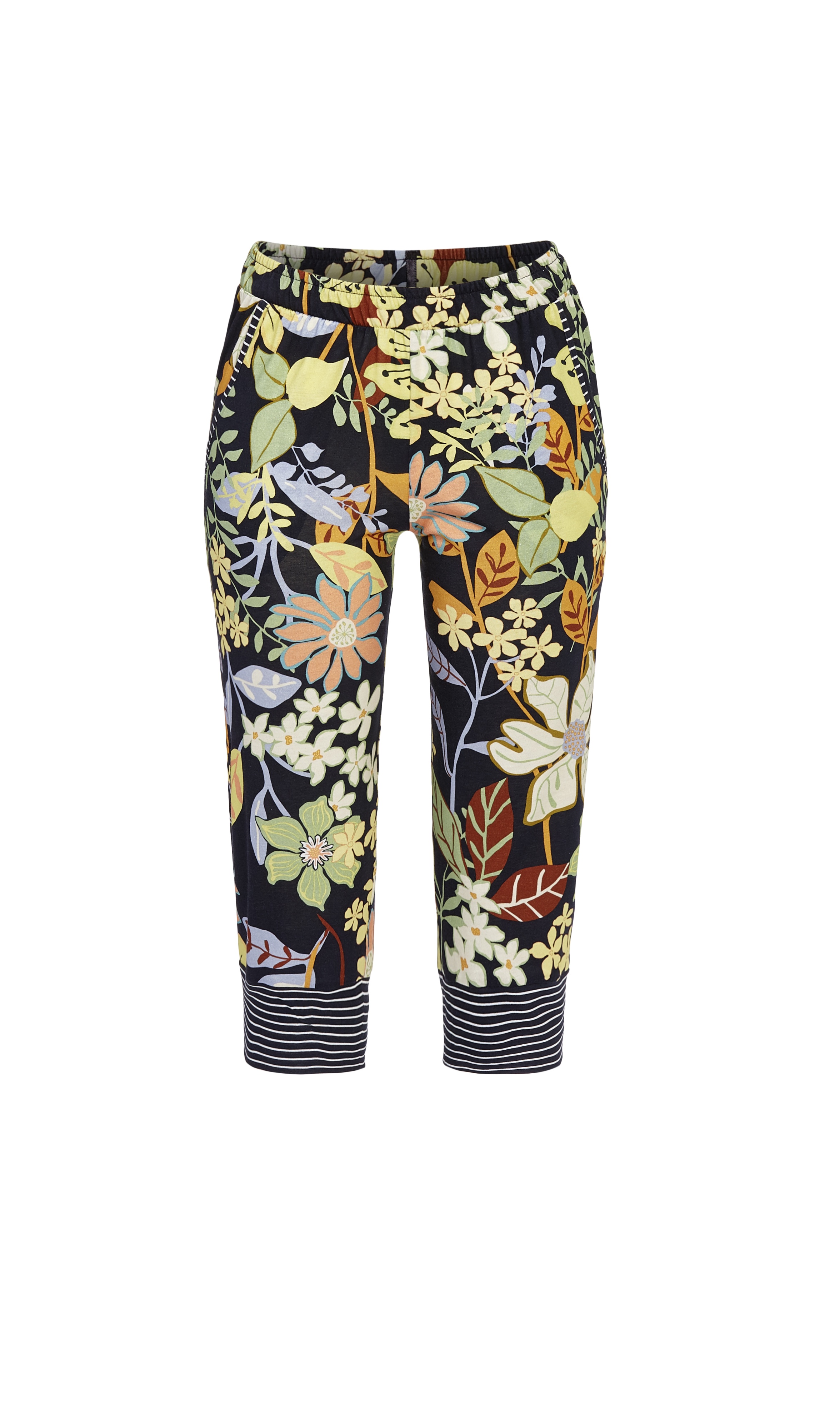 Bild von Caprihose mit Blumendessin