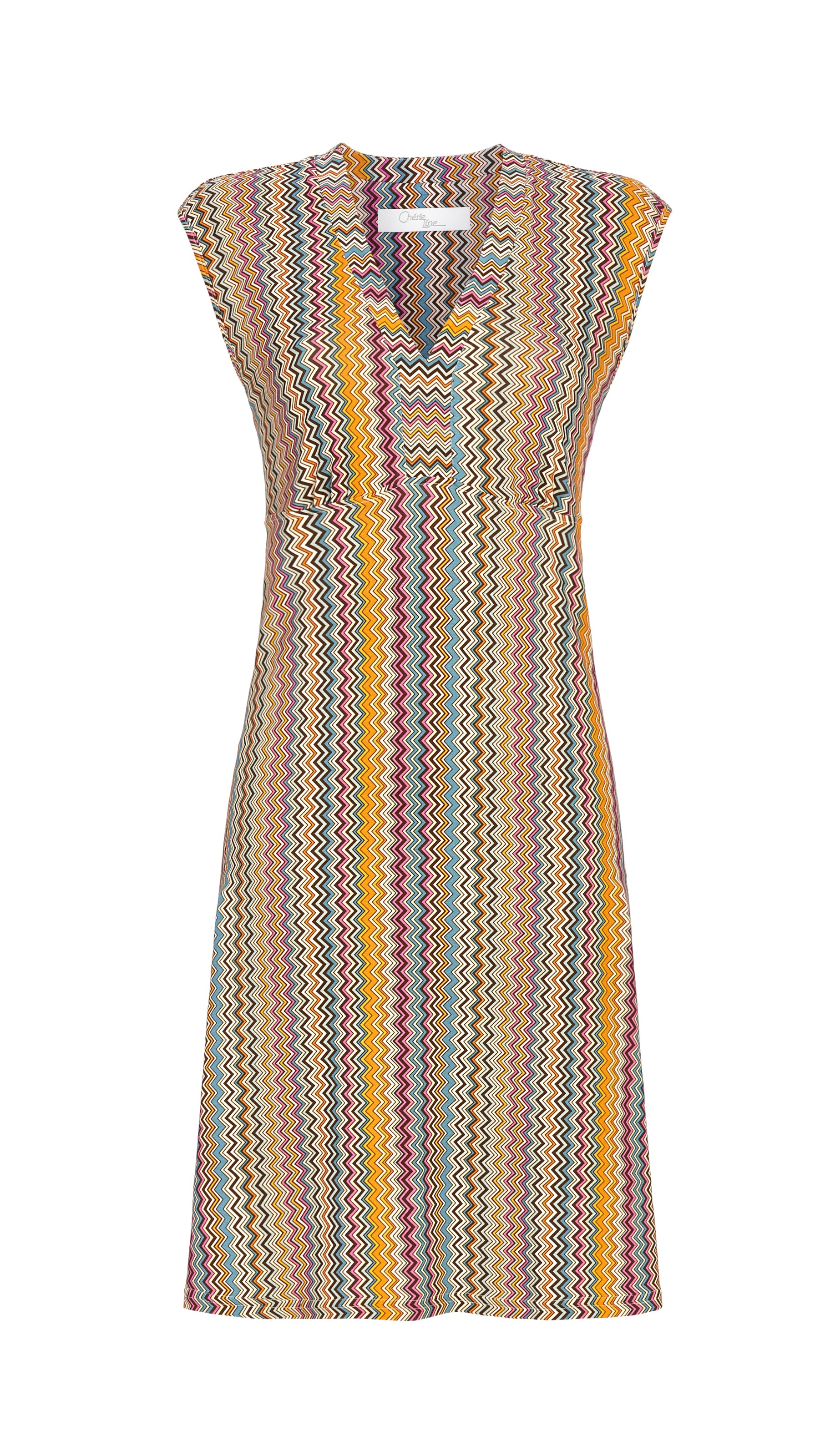 Bild von Ärmelloses Kleid mit V-Ausschnitt