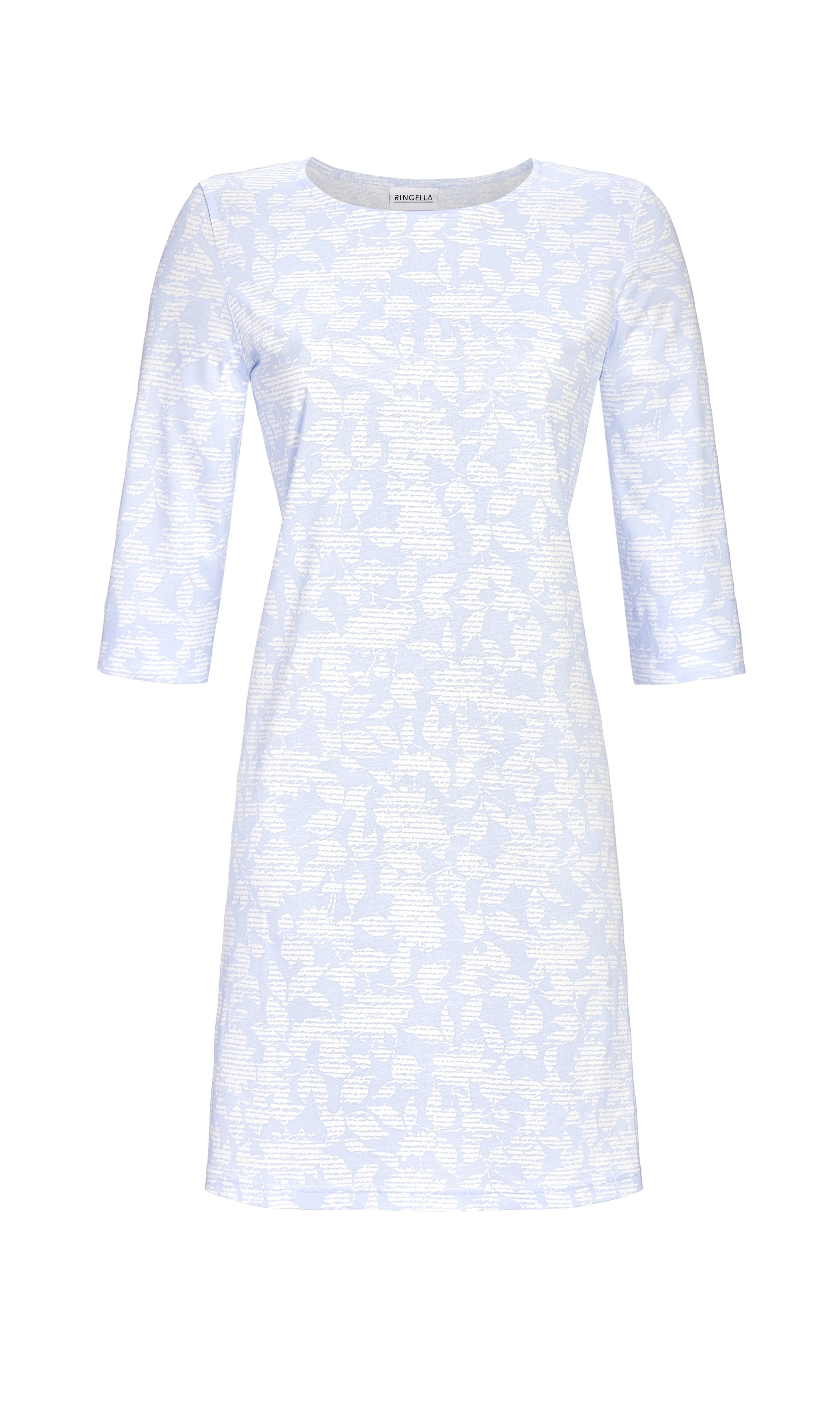 Bild von Sleepshirt mit Blätter-Print und 3/4 Arm