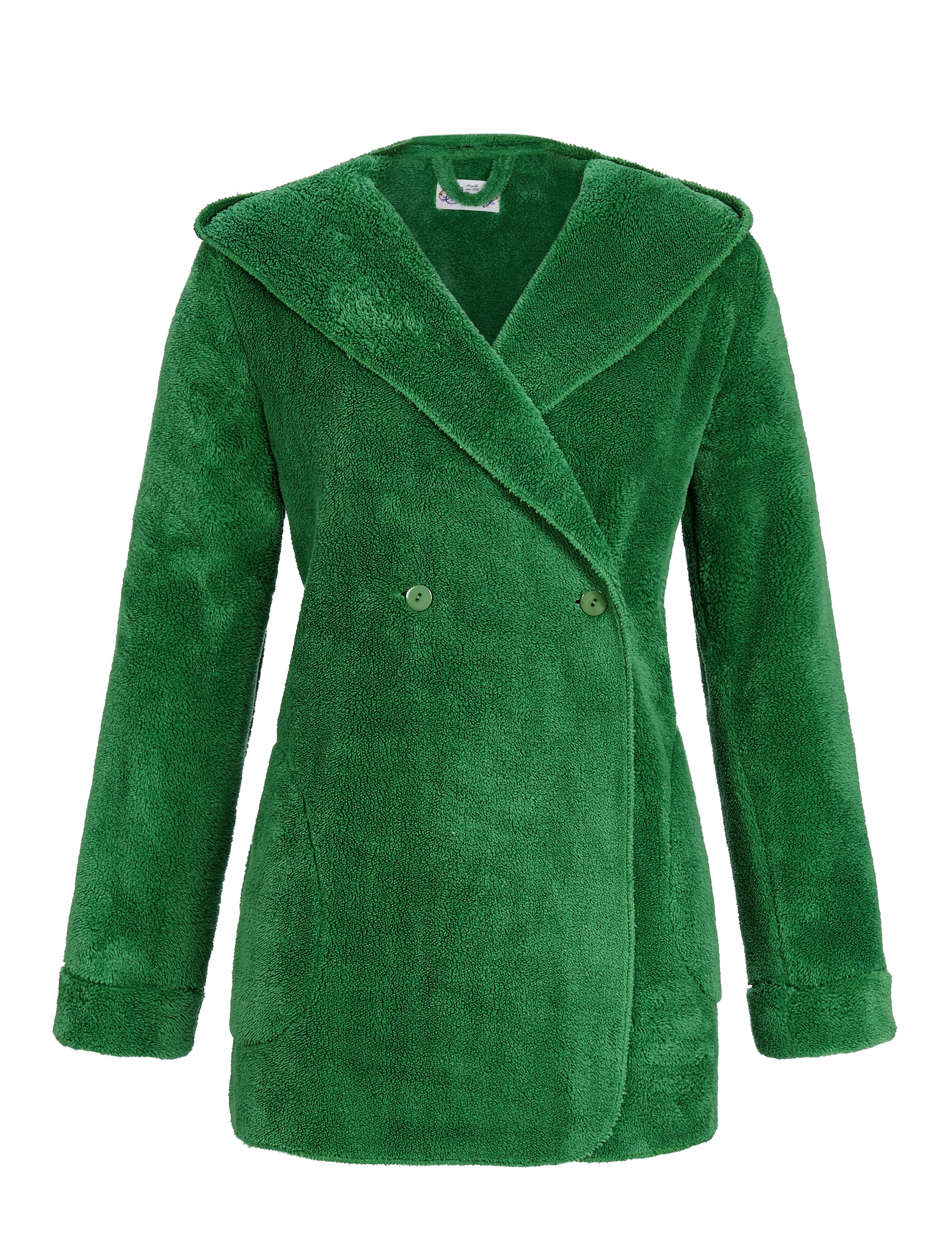 Bild von Flauschjacke mit Kapuze