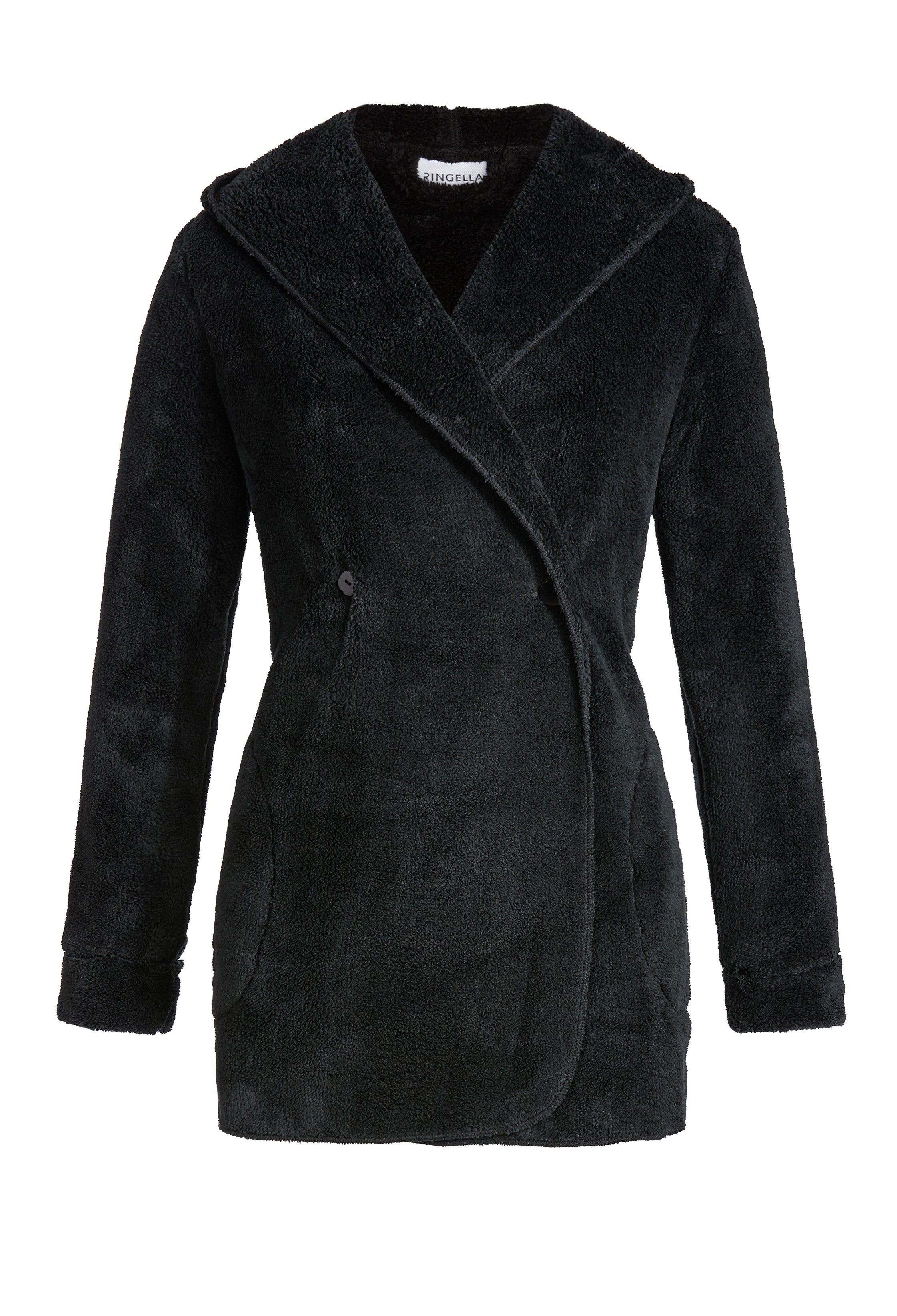 Bild von Flauschjacke mit Kapuze