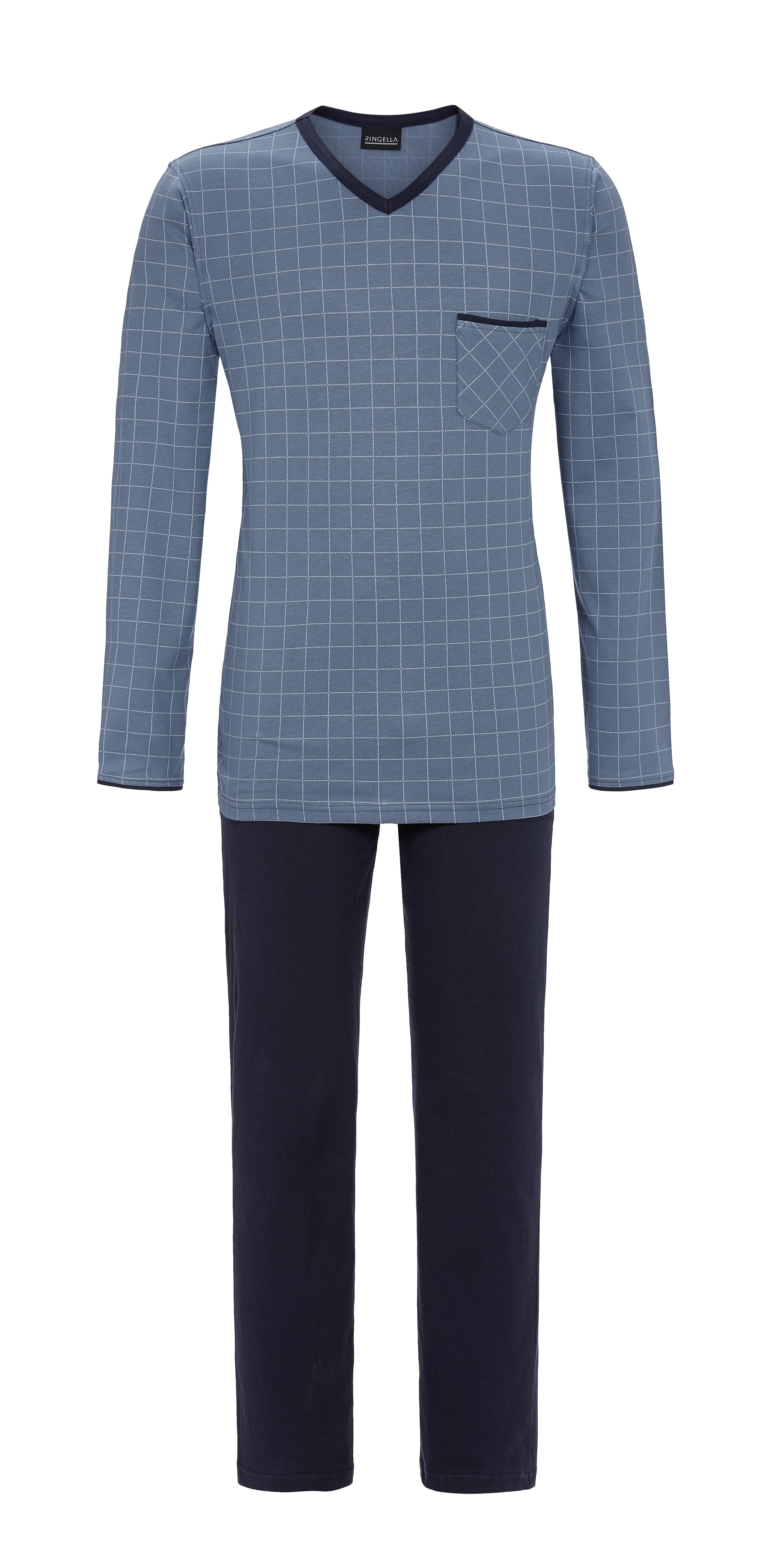 Bild von Ringella Pyjama RINGELLA Herren Langarm Pyjama 'Square' 4541215