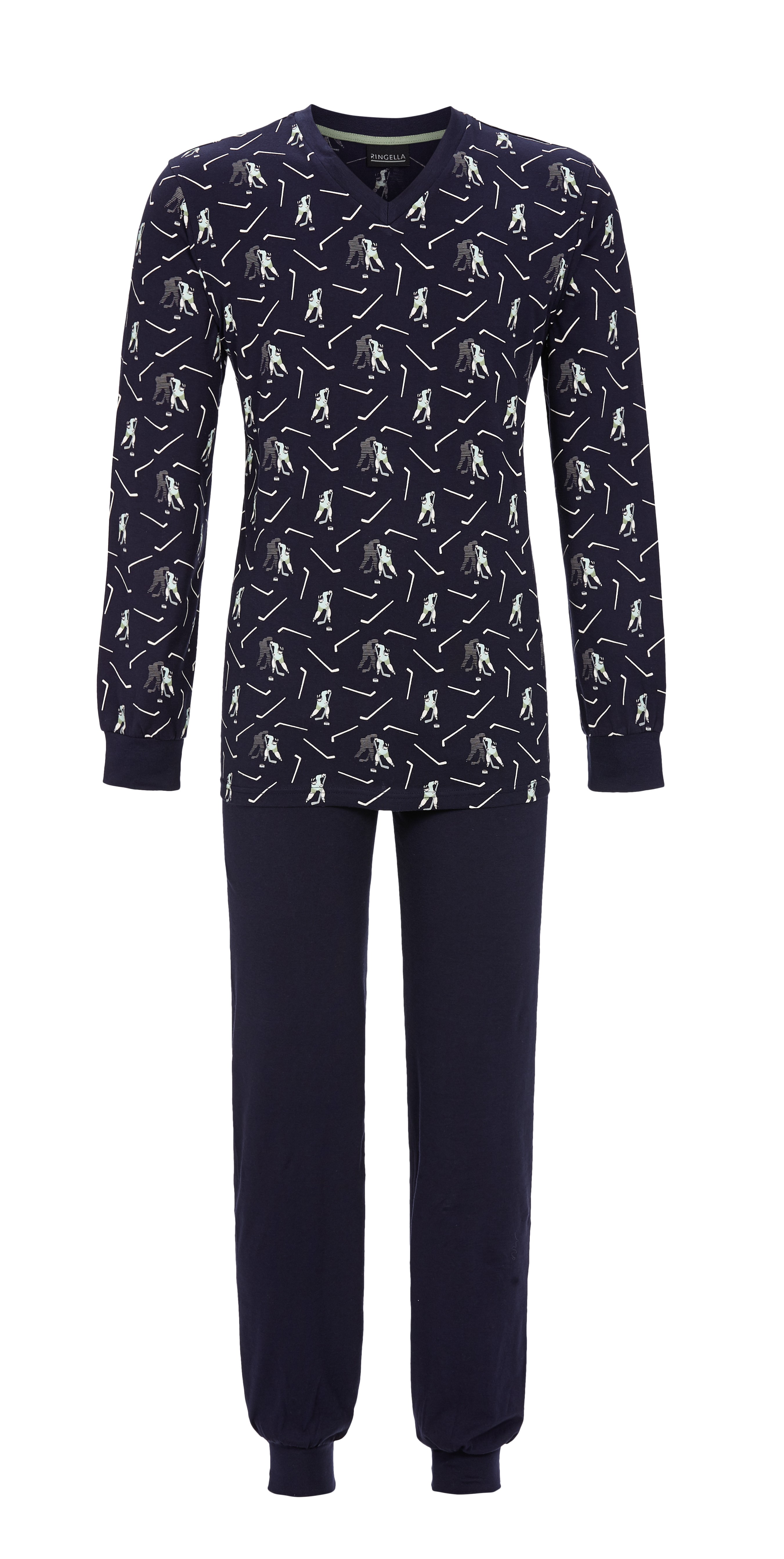 Bild von Ringella Pyjama RINGELLA Herren Langarm Pyjama 'Eishockey' 4541223