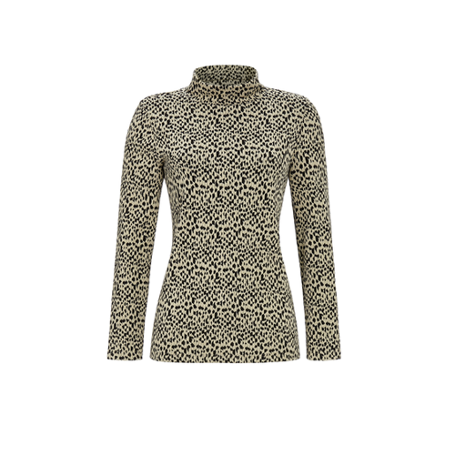 Bild von Stylischer Strickpullover mit Stehkragen von solo per me