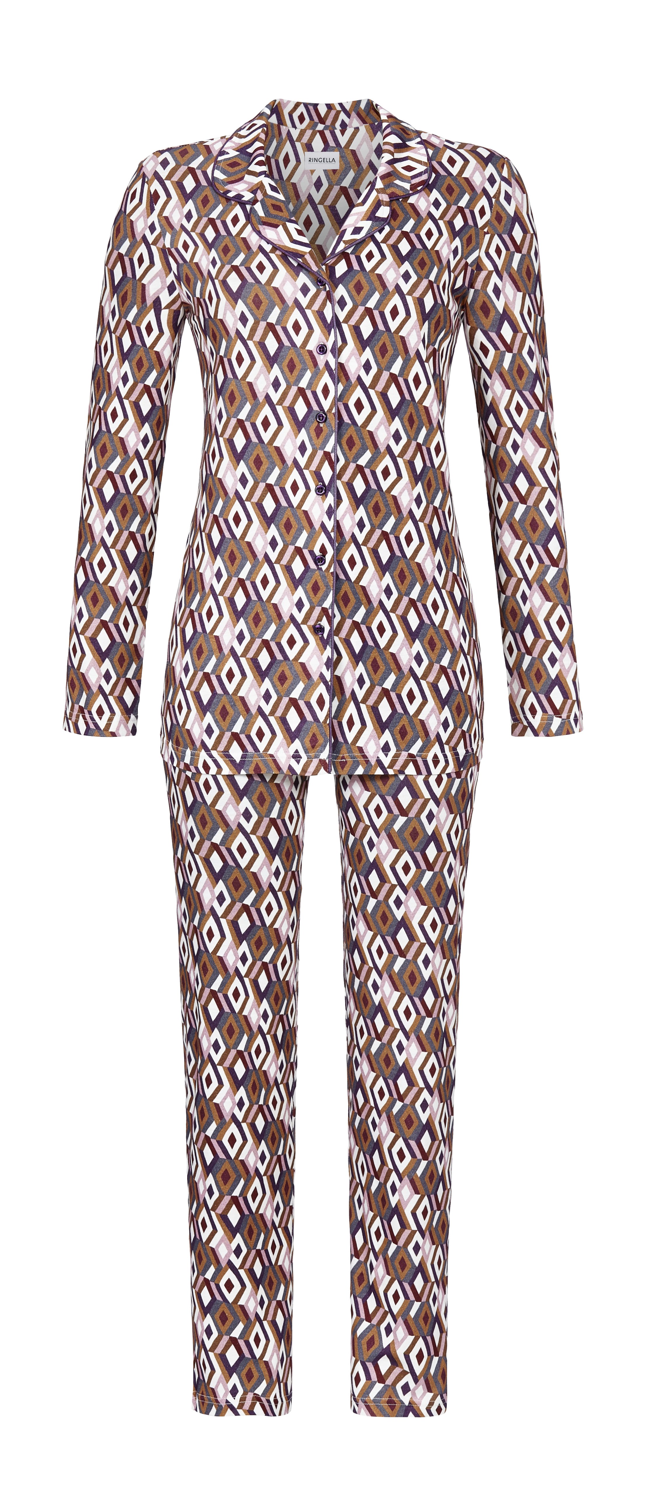 Bild von Pyjama mit abstraktem Rautendessin