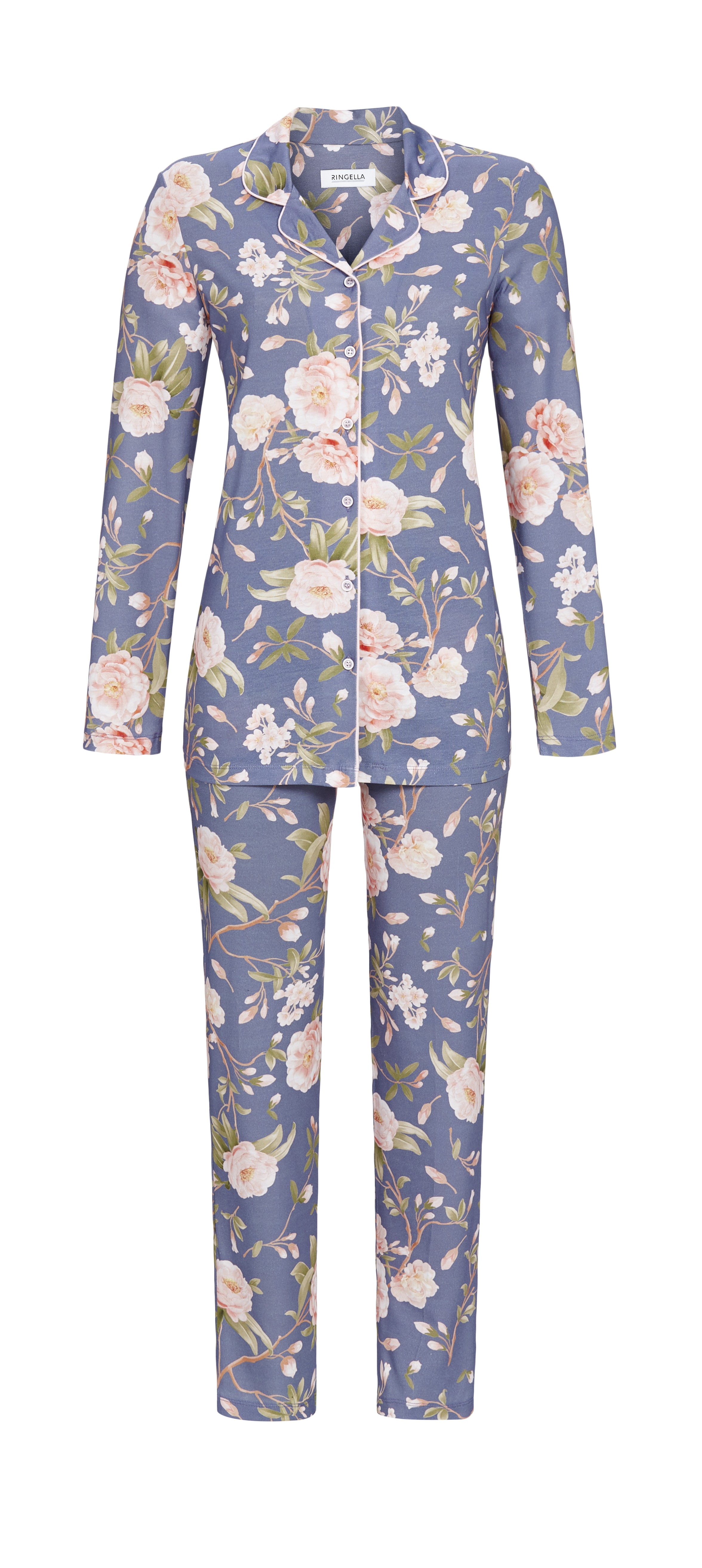 Bild von Ringella Pyjama RINGELLA Pyjama mit Knopfleiste 'Blumenmeer' 45112